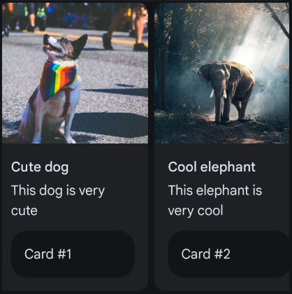 RCS Carousel Card Example